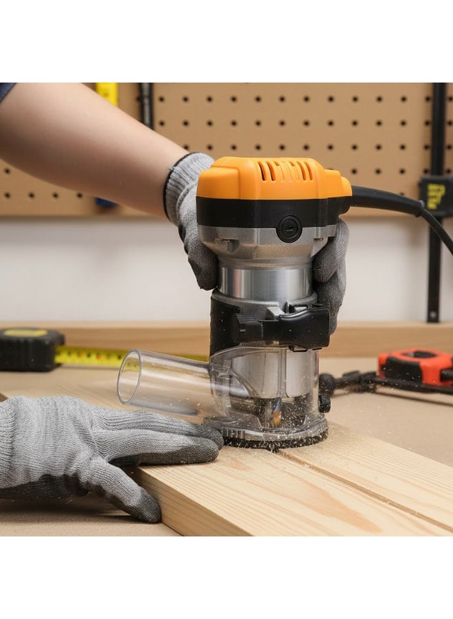 قاعدة مثقاب غاطس من سبائك الألمنيوم القابلة للتعديل مع غطاء لجمع الغبار، بقطر داخلي 65 مم، ولوحة قاعدة 90 مم، ملحق لآلة التقطيع - Image 4